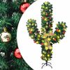 vidaXL Joulukaktus telineell&auml; ja LED-valoilla vihre&auml; 180 cm PVC