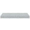 vidaXL Kelluvat sein&auml;hyllyt 2 kpl betoninharmaa 50x23x3,8 cm MDF