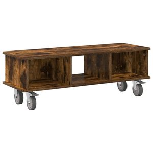vidaXL TV-teline 100 x 35 x 35 cm Savup&auml;hkin&auml; Tekninen puu