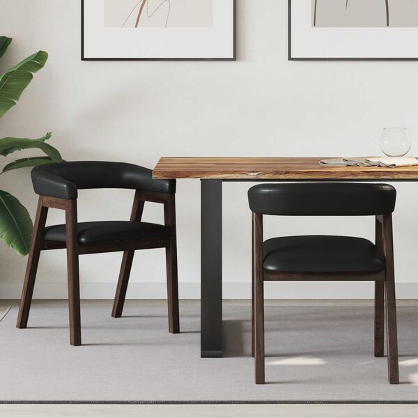 vidaXL Ruokatuolit 2 pcs Vaaleanruskea 54 x 57 x 73 cm