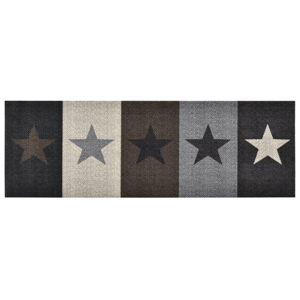 vidaXL Keittiön pestävä lattiamatto Stars 45x150 cm