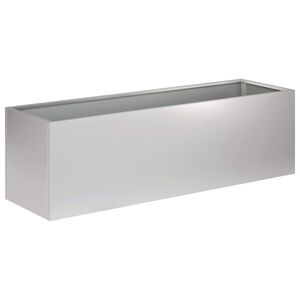 vidaXL Puutarha ruukku Hopea 80 x 30 x 30 cm Galvanoitu ter&auml;s