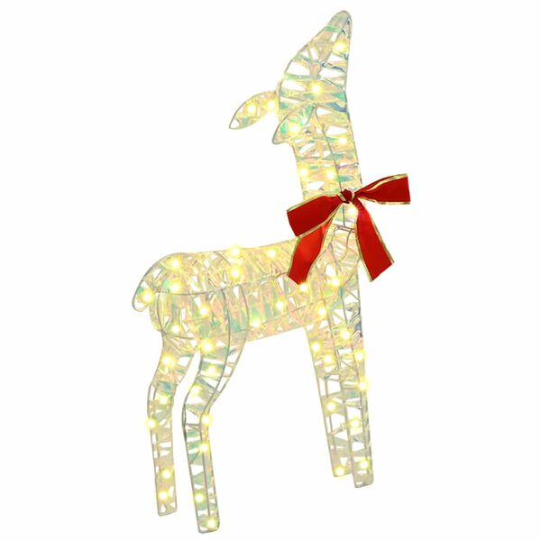 vidaXL Poro-perhe 3 pcs Lämmin valkoinen 67 x 26 x 127 cm PET