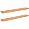 vidaXL Ikkunalautaset 2 kpl Lakatut 120 x 15 x 2 cm Kiinte&auml; py&ouml;kki