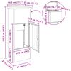 vidaXL Pakettipostilaatikko Antrasiitti 44,5 x 29 x 110,5 cm Ter&auml;s