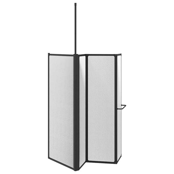 vidaXL Suihkusein&auml; Valkoinen 120 x 70 x 137 cm Alumiini