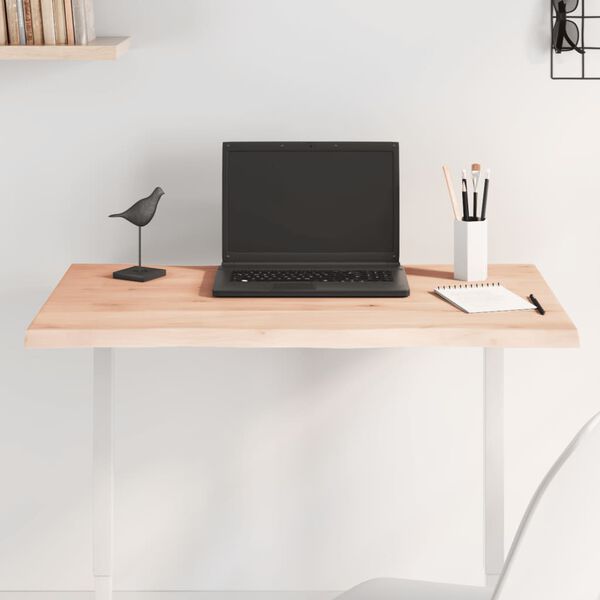 vidaXL Pöytälevy 80x60x2 cm käsittelemätön täystammi elävä reuna