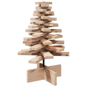 vidaXL Puinen koristejoulukuusi 60 cm t&auml;ysi m&auml;nty