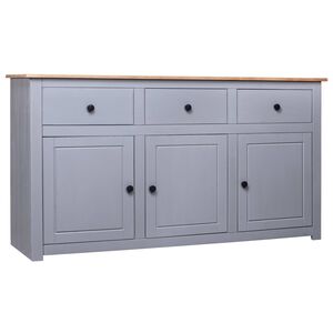 vidaXL Senkki harmaa 135x40x80 cm t&auml;ysi m&auml;nty Panama-sarja