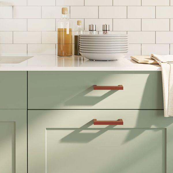 vidaXL Kaapin kahvat 20 kpl pronssi 96 mm ruostumaton ter&auml;s