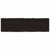 vidaXL Pöytälevy ruskea 140x40x(2-6)cm käsitelty täystammi elävä reuna