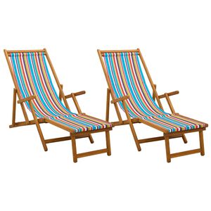 vidaXL Taittuva aurinkotuoli 2 pcs 3 Sijainti Tihe&auml; Eukalyptuspuu