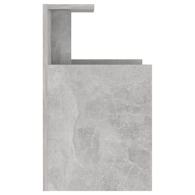 vidaXL Yöpöytä betoninharmaa 40x35x60 cm lastulevy