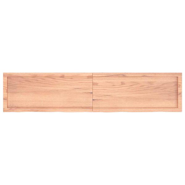 vidaXL P&ouml;yt&auml;levy vaaleanruskea 180x40x(2-4) cm k&auml;sitelty t&auml;ystammi