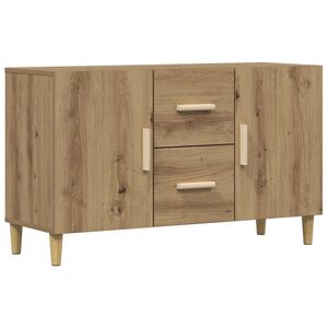 vidaXL Senkki k&auml;sity&ouml;l&auml;inen tammi 100x36x60 cm tekninen puu