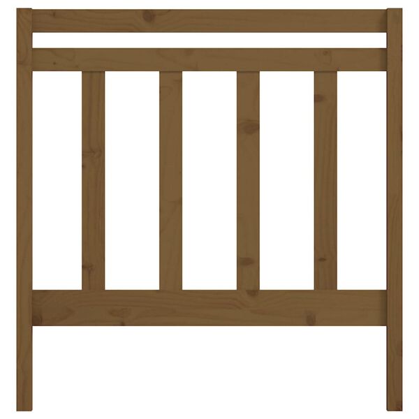 vidaXL Sängynpääty hunajanruskea 95x4x100 cm täysi mänty