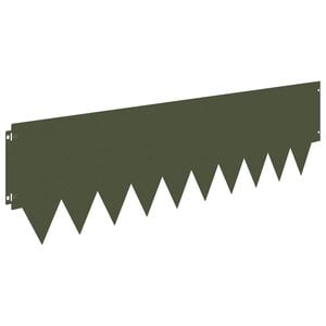 vidaXL Nurmireunus 20 pcs 103 x 30 cm metalli Oliivinvihre&auml;