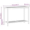 vidaXL Puutarhan konsolip&ouml;yt&auml; 110x40x75 cm t&auml;ysi akaasiapuu