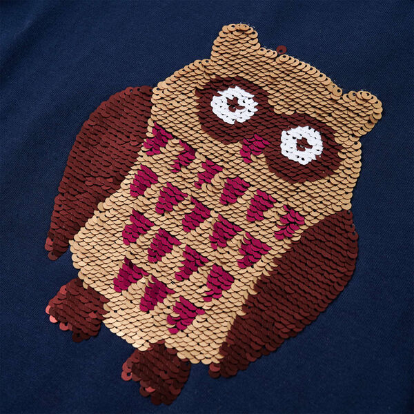 Lasten pitkähihainen T-paita laivastonsininen 116