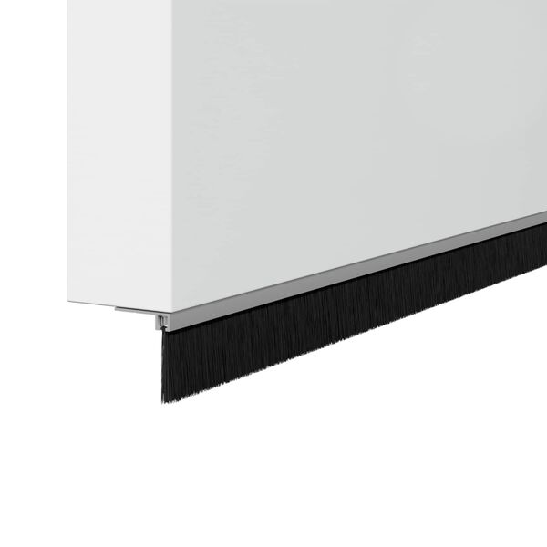 vidaXL Kierteellinen oven harjasulku 2 pcs Hopea 100 cm Alumiiniseos