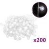 vidaXL Pallo keijuvalonauha 20 m 200 LED-valoa kylm&auml; valk. 8-toiminen