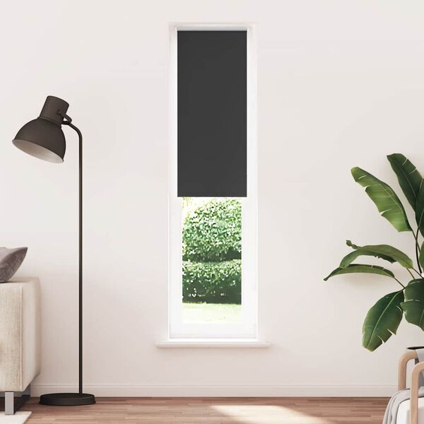 vidaXL Rullaverho Blackout Musta 40x230 cm Kankaan leveys 35,7 cm