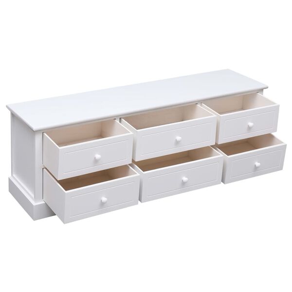 vidaXL Eteisen penkki valkoinen 115x30x40 cm puu