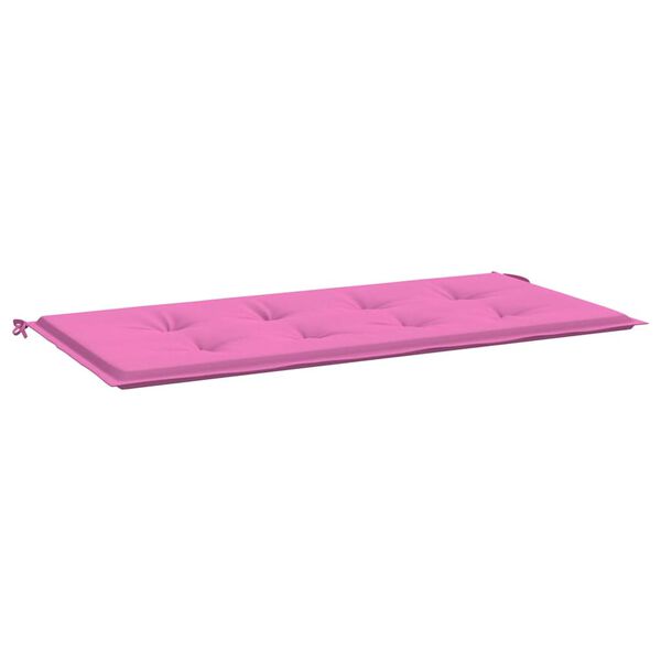 vidaXL Puutarhapenkityyny Pinkki 120 x 50 x 4 cm Oxford-kangas