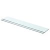 vidaXL Hyllyt 2 kpl kirkas lasi 80x12 cm