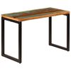 vidaXL Ruokap&ouml;yt&auml; 115x55x76 cm uusiok&auml;ytetty puu ja ter&auml;s