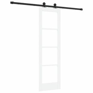 vidaXL Liukuovi ORKDAL Valkoinen ja musta 61 x 198,5 cm