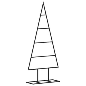 vidaXL Metallinen koristejoulukuusi musta 60 cm