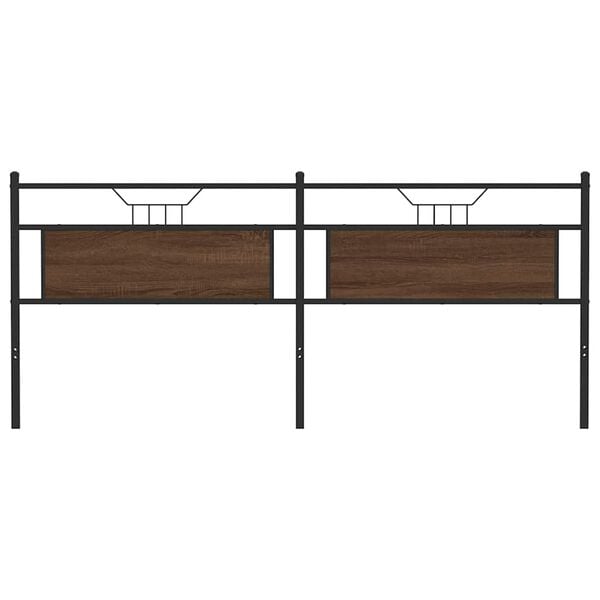 vidaXL Vaihdettava s&auml;ngynp&auml;&auml;ty ruskea tammi 193 cm tekninen puu ja ter&auml;s