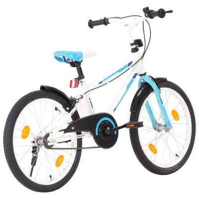 vidaXL Lasten pyörä 20" sininen ja valkoinen