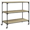 vidaXL Keitti&ouml;vaunu Sonoma-tammi 102x50x95 cm tekninen puu