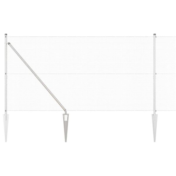 vidaXL Aitalatu Hopea 25 x 1,2 m (16 x 16 mm verkko) Ter&auml;s