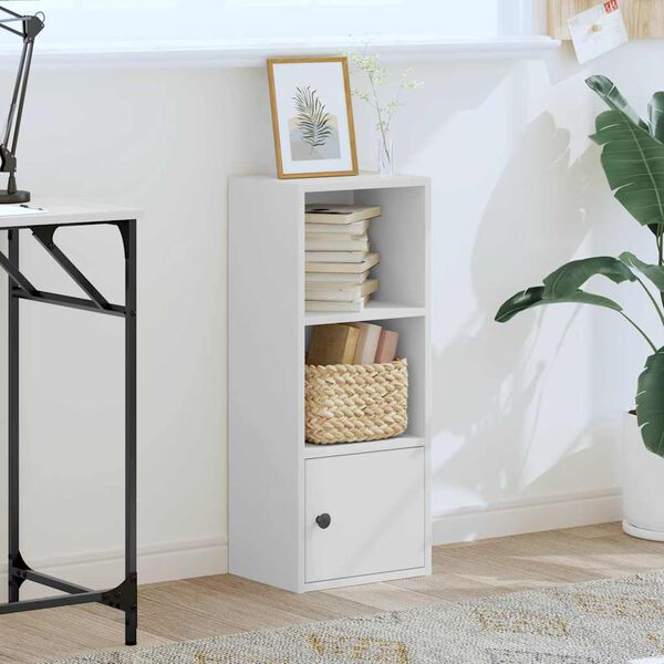 vidaXL Kirjahylly valkoinen 31x24x77 cm tekninen puu