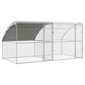 vidaXL Kanah&auml;kki 2 kpl Hopea 400 x 200 x 200 cm Ter&auml;s ja PE