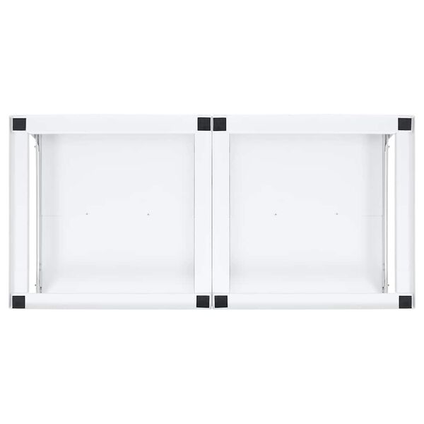 vidaXL Pesukoneen ja kuivausrummun korokejalusta hyllyill&auml; valkoinen