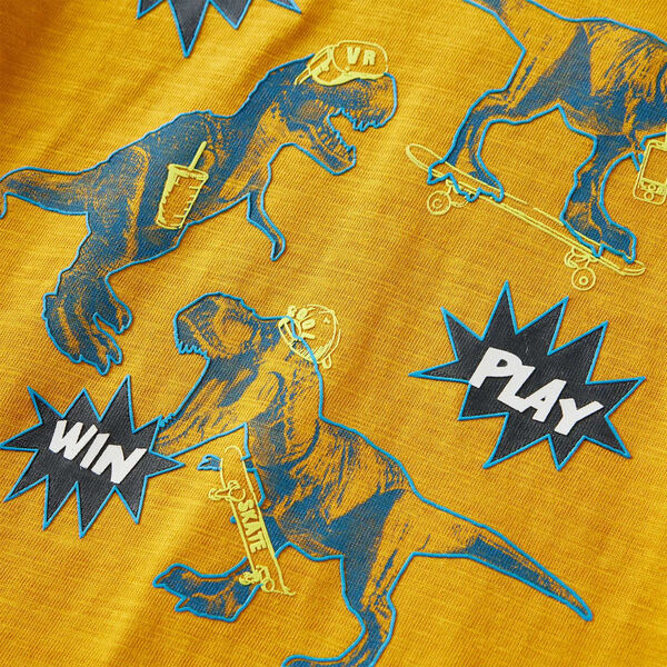 Lasten pitk&auml;hihainen T-paita okra 140