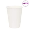 vidaXL Paperiset kahvikupit 1000 kpl 12oz 300ml Valkoinen