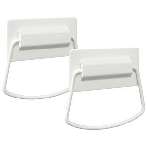 vidaXL Kaappikahvat 2 kpl Valkoinen 85 x 45 mm Metalli