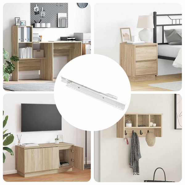 vidaXL Laatikkosanka 12 pcs Valkoinen 250 mm Ter&auml;s