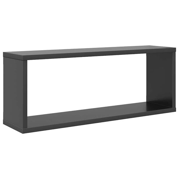 vidaXL Kuutiosein&auml;hyllyt 6 kpl harmaa 60x15x23 cm tekninen puu