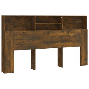 vidaXL S&auml;ngynp&auml;&auml;ty s&auml;ilytystilalla savutammi 180x19x103,5 cm