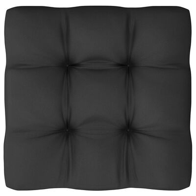 vidaXL 14-osainen Puutarhasohvasarja tyynyillä musta täysi mänty