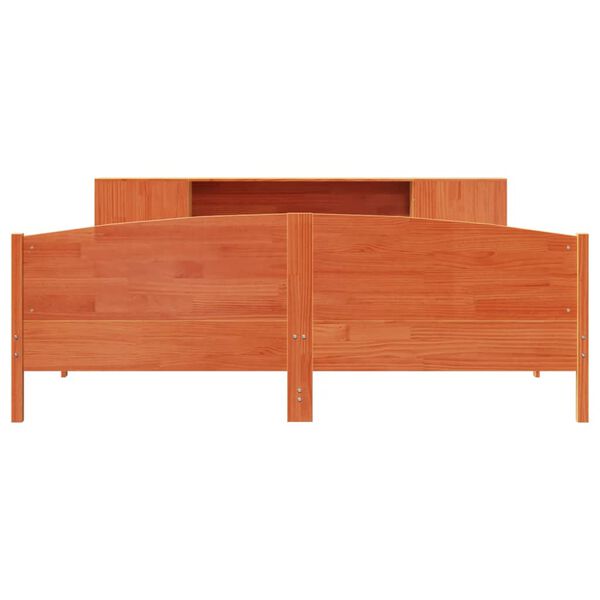 vidaXL S&auml;nky kirjahyllyll&auml; ei patjaa vahanrusk. 200x200 cm t&auml;ysi m&auml;nty