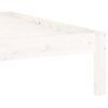 vidaXL Sängynrunko valkoinen täysi mänty 120x200 cm