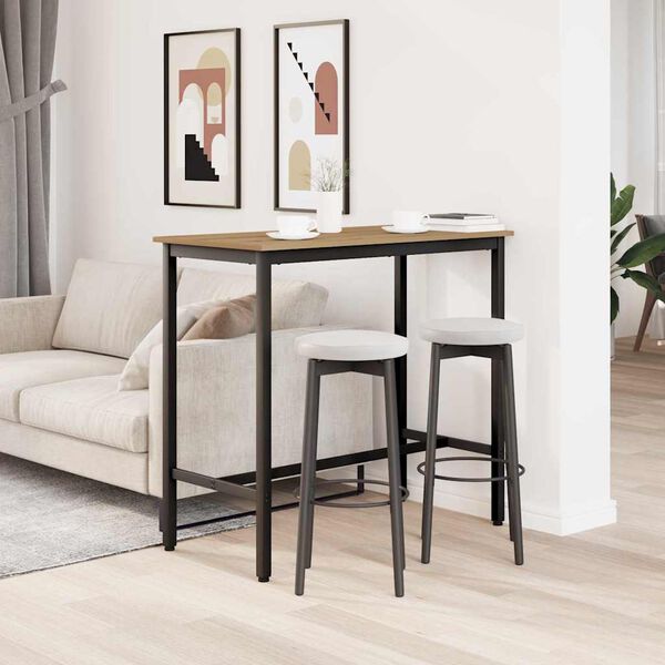 vidaXL P&ouml;yt&auml; Artisan tammi 100 x 50 x 90,5 cm Kehitetty puu ja ter&auml;s