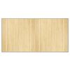 vidaXL Matto suorakaide vaalea luonnollinen 100x200 cm bambu